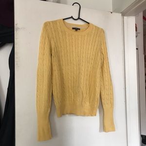 Gap Cable Knit Yellow Sweater